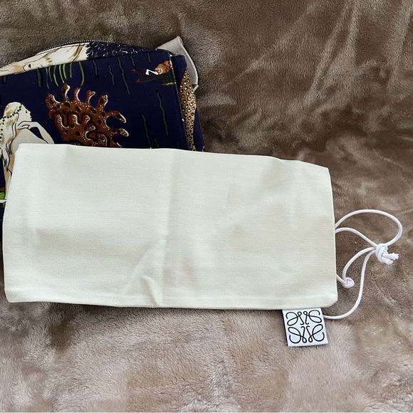 Loewe Paulas Ibiza Mermaid Blue and Brown Women's Crossbody Bag - Picture 12 of 13